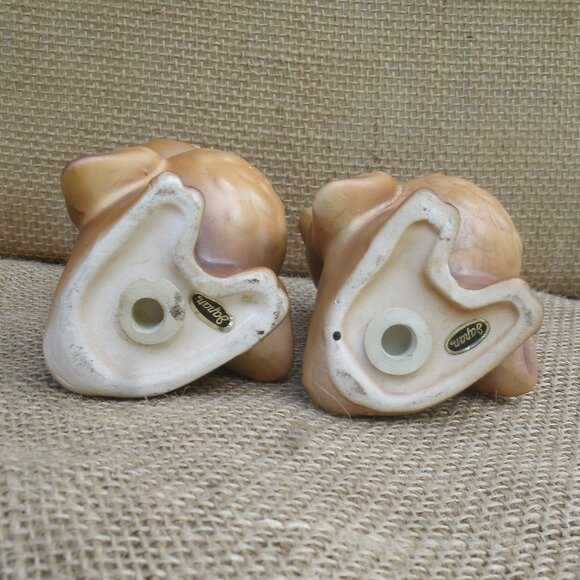 Vintage Josef Originals Porcelain Owl Salt & Pepper Shakers - Picture 9 of 16